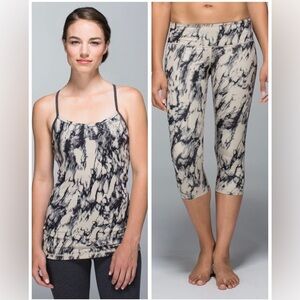 SET - Marble Lululemon Tank & Leggings